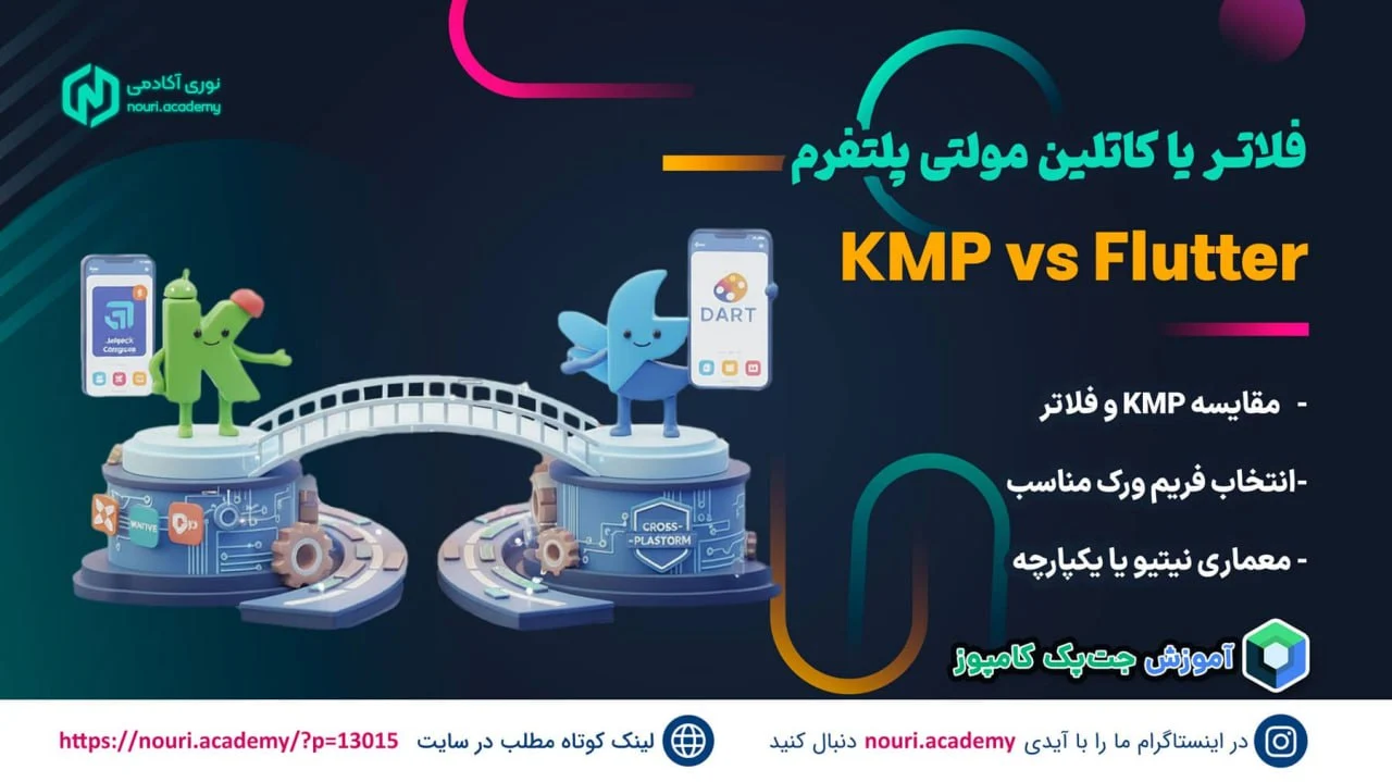 کاتلین مالتی پلتفرم KMP یا Flutter ؟ کدوم رو انتخاب کنیم تو سال ۲۰۲6