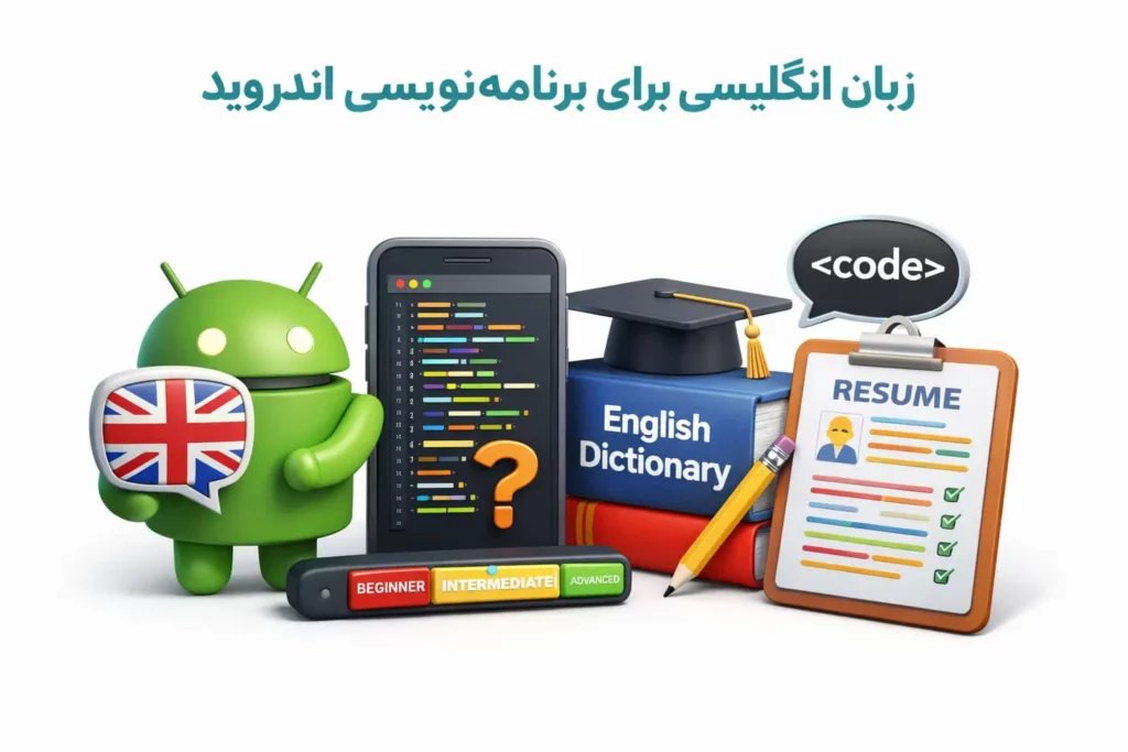 زبان انگلیسی برای برنامه نویسی اندروید